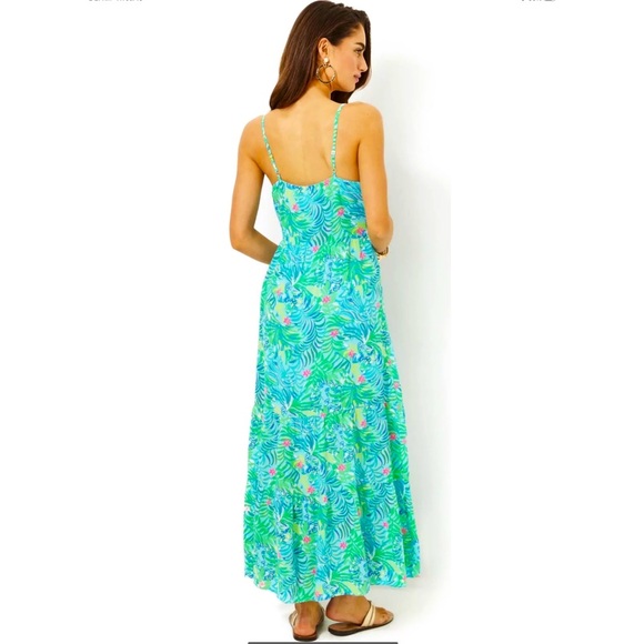 Lilly Pulitzer NWT Teresa Maxi Dress Via Parigi Size L,XL - Picture 6 of 8
